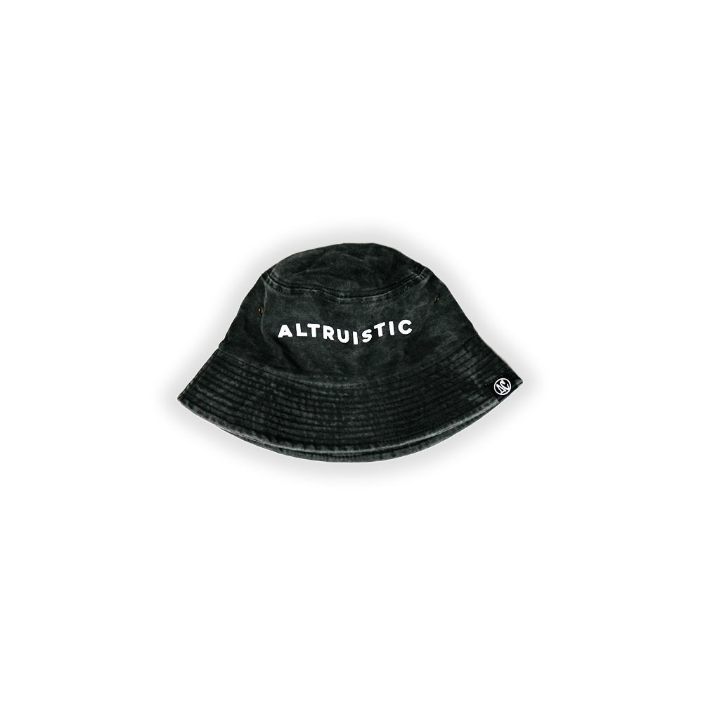 Acid Wash Bucket Hat (Black)
