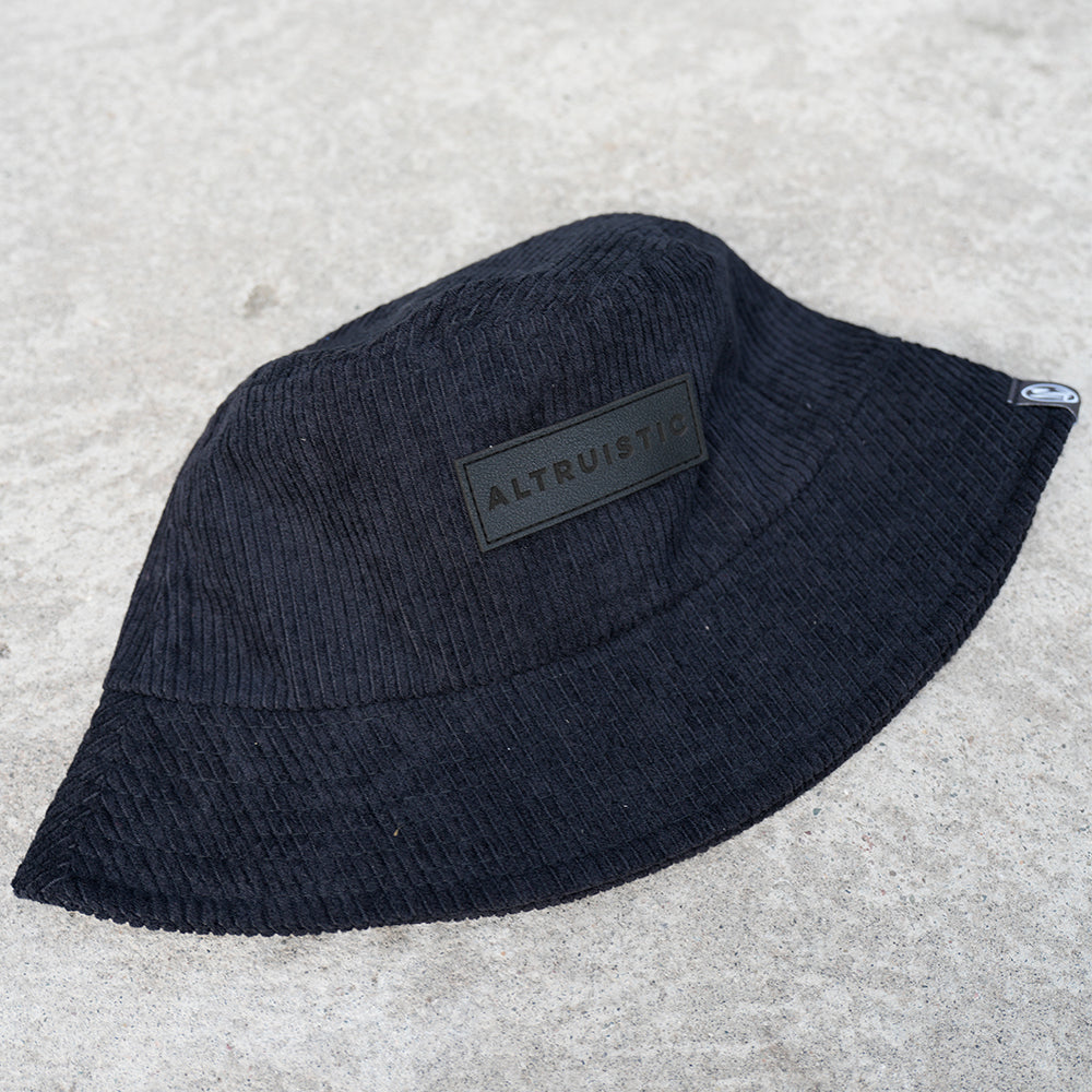 Corduroy Bucket Hat (Black)